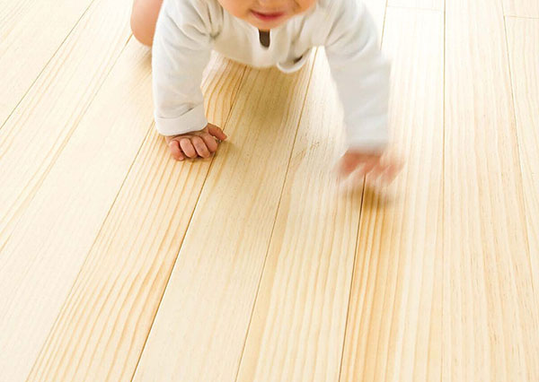 床下エアコンのメリット③：床材の選択肢が多い