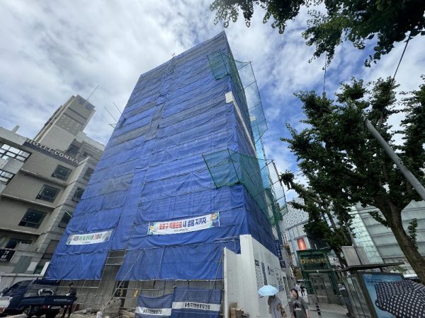 韓国の建設現場