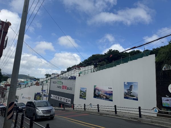 韓国の建設現場