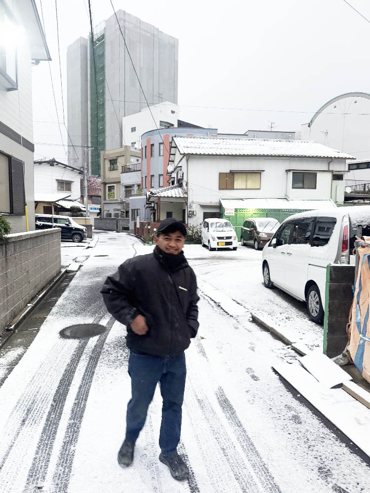 インドネシアから来たアンディさん。2度目の日本の冬です。【北九州 新築・注文住宅】