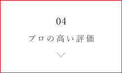 プロの高い評価